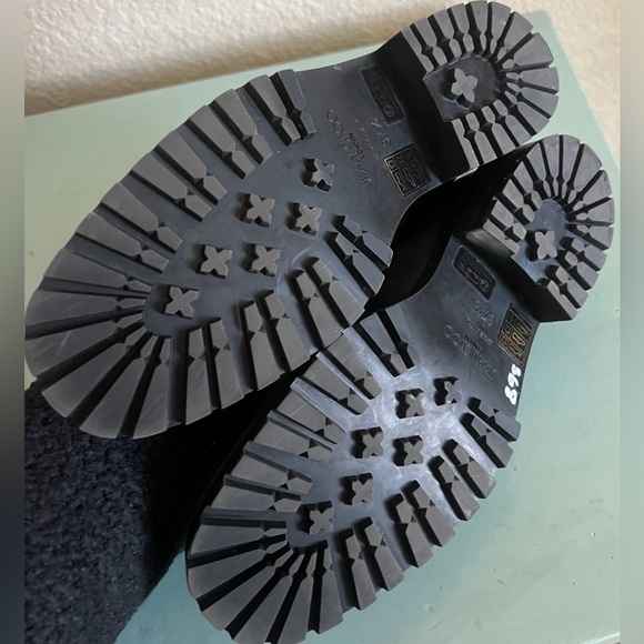 Jimmy Choo Deanna Black Gold Spiked Slip In Embellished Loafer Shoes 37.5 New - Picture 8 of 15